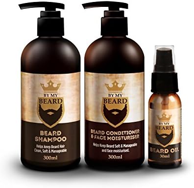 BE MY BEARD By My Beard Beard Shampoo/Conditioner And Face Moisturiser Oil Complete Triple Pack