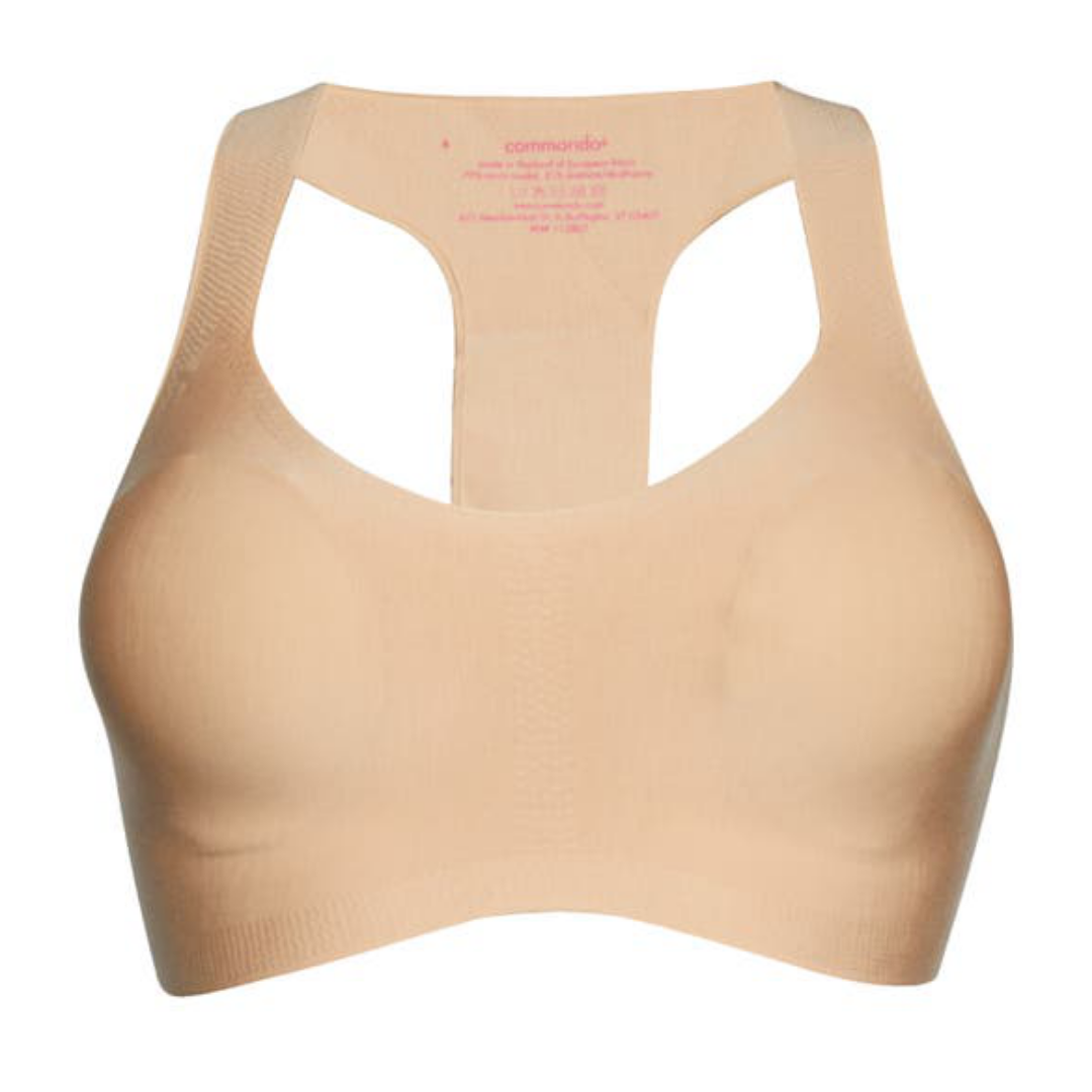 Butter Soft-Support Racerback Bralette (Beige)