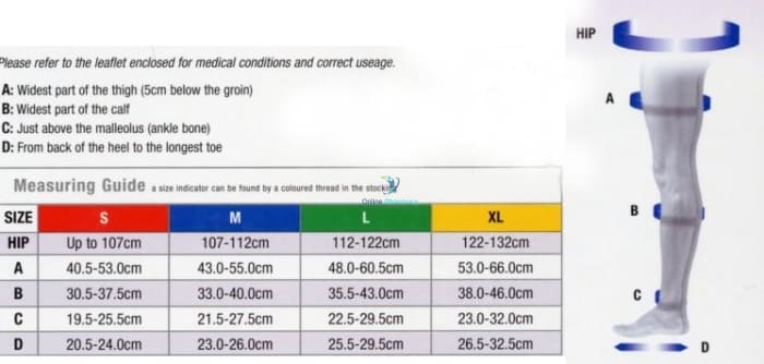 Activa Class 2 Tights Closed Toe Compression Socks  - 1 Pair