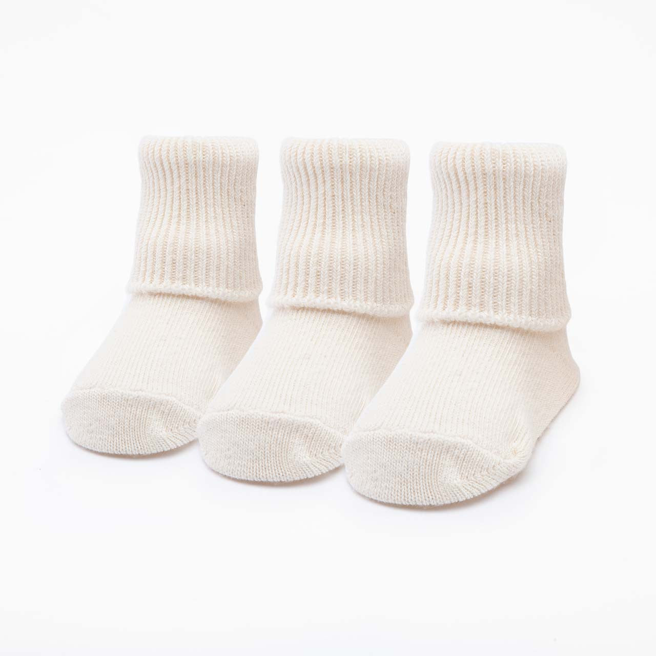 Baby's Anklet Socks - 3 Pack Socks Maggie's Organics Infant Natural
