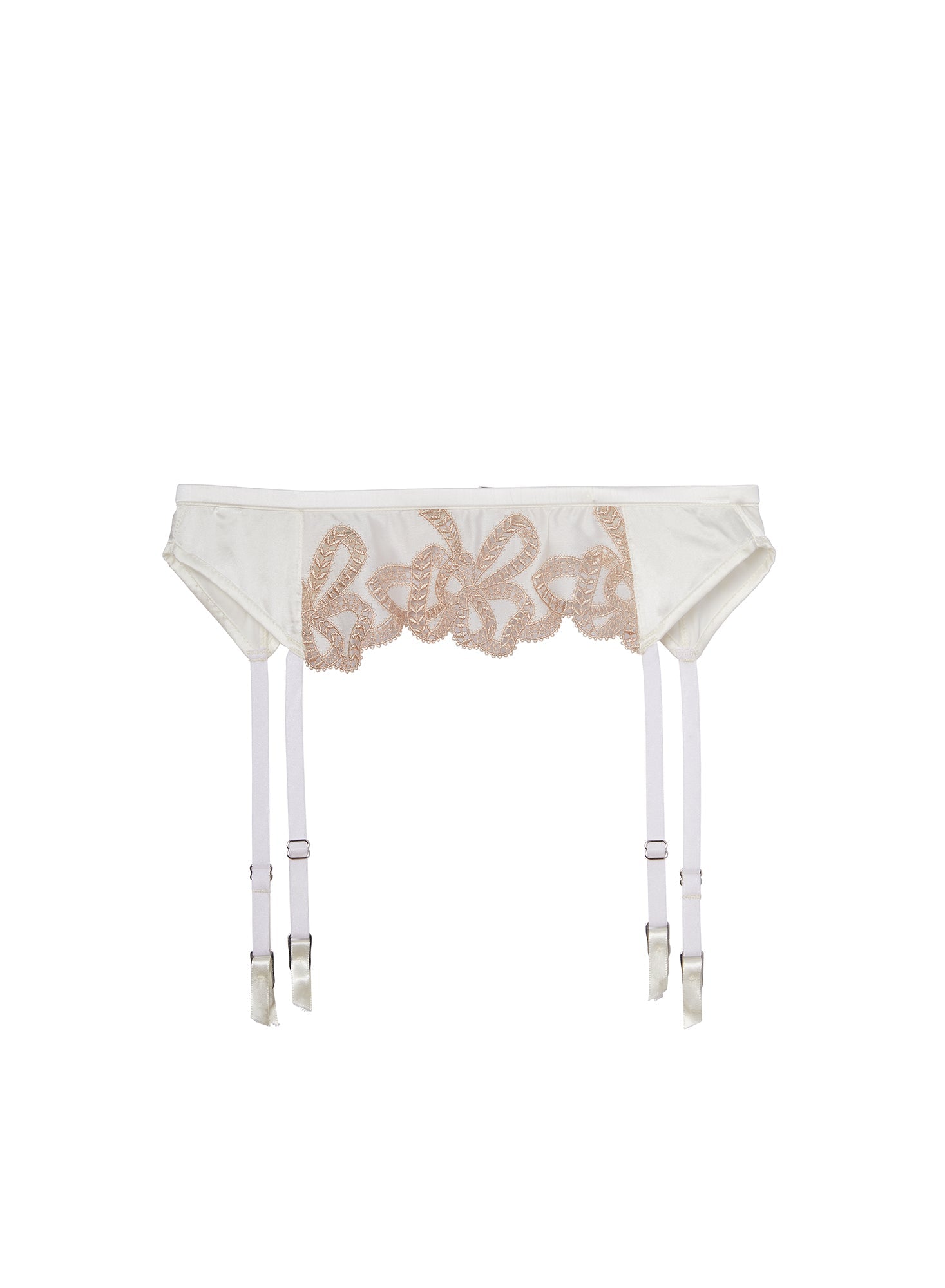 Bow Guipure Embroidery Garter